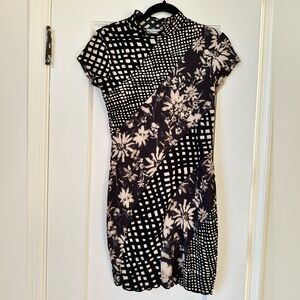 UO Nina Spliced bodycon mini dress